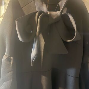 Black Bow Tie Neck Dress 3XL